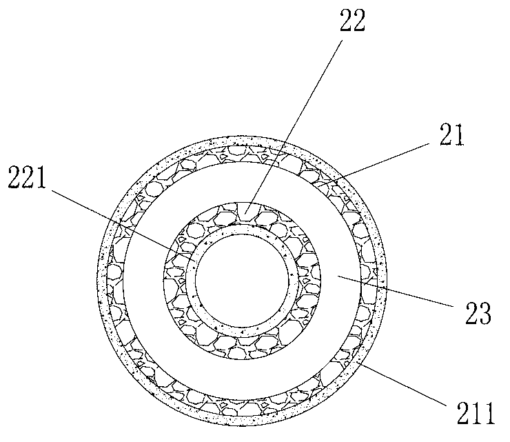 Filter tube for high-temperature gas-solid separation and filter with same