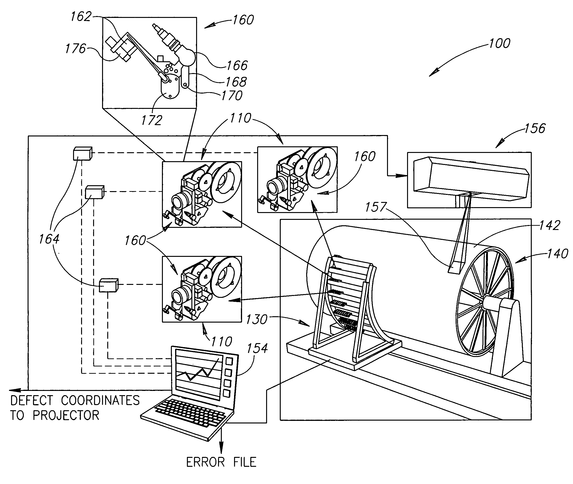 Systems and methods for in-process vision inspection for automated machines