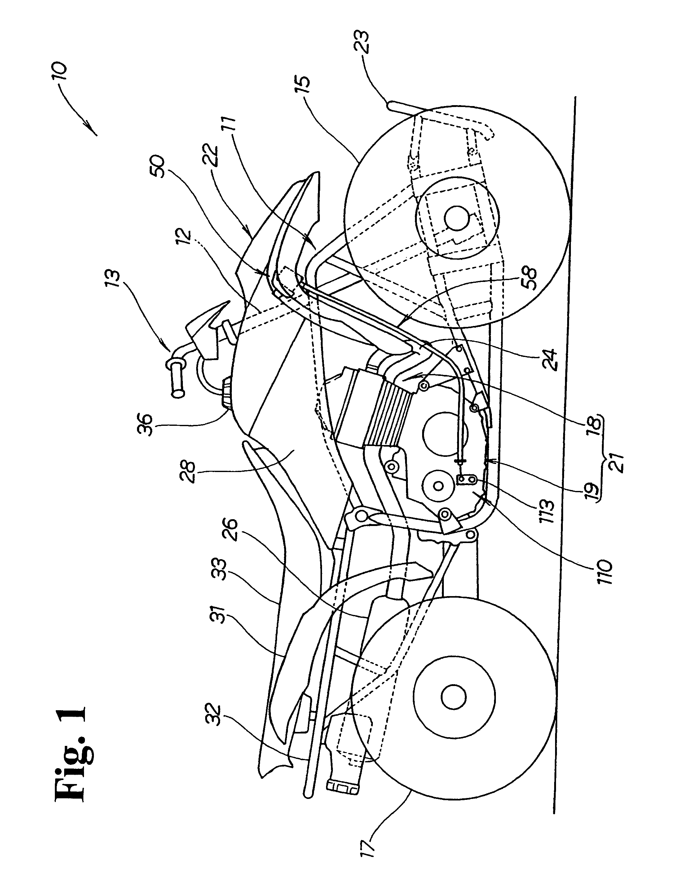 Locking assembly for motor vehicle of saddle riding type