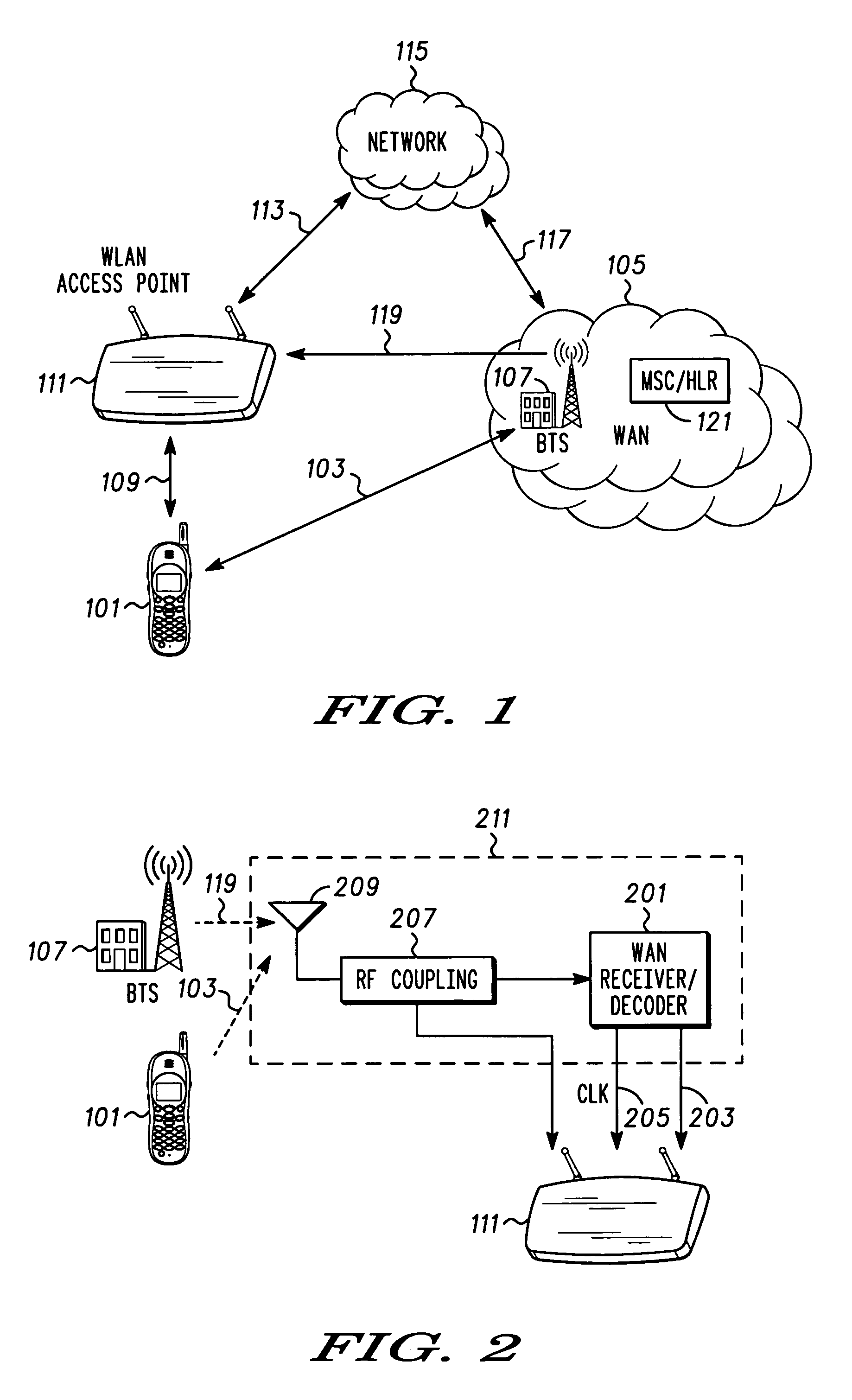 Mechanism for hand off using access point detection of synchronized subscriber beacon transmissions