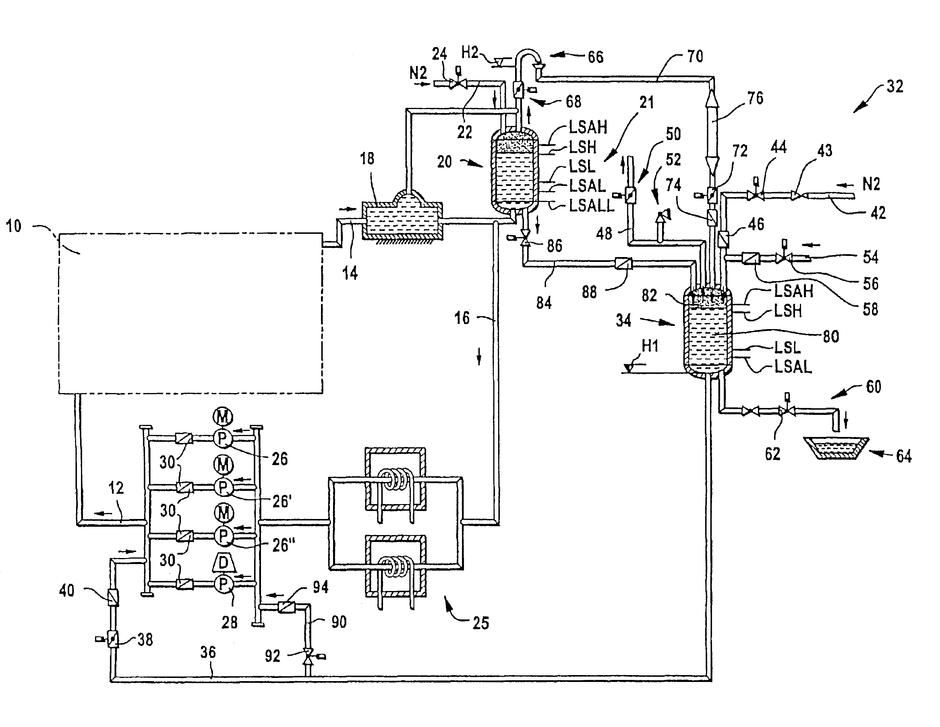 Cooling system for a metallurgical furnace