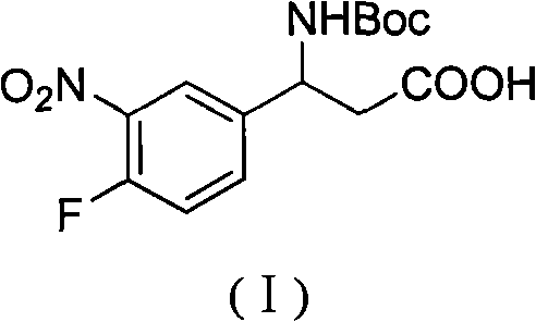 3-Boc amidocyanogen-3-(3-nitryl-4-fluorophenyl) monoprop and preparation method thereof