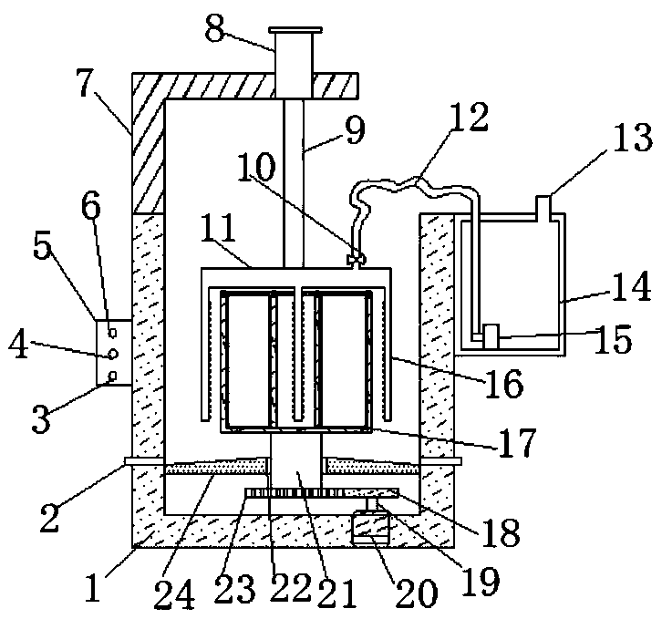 Tea processing and cleaning device