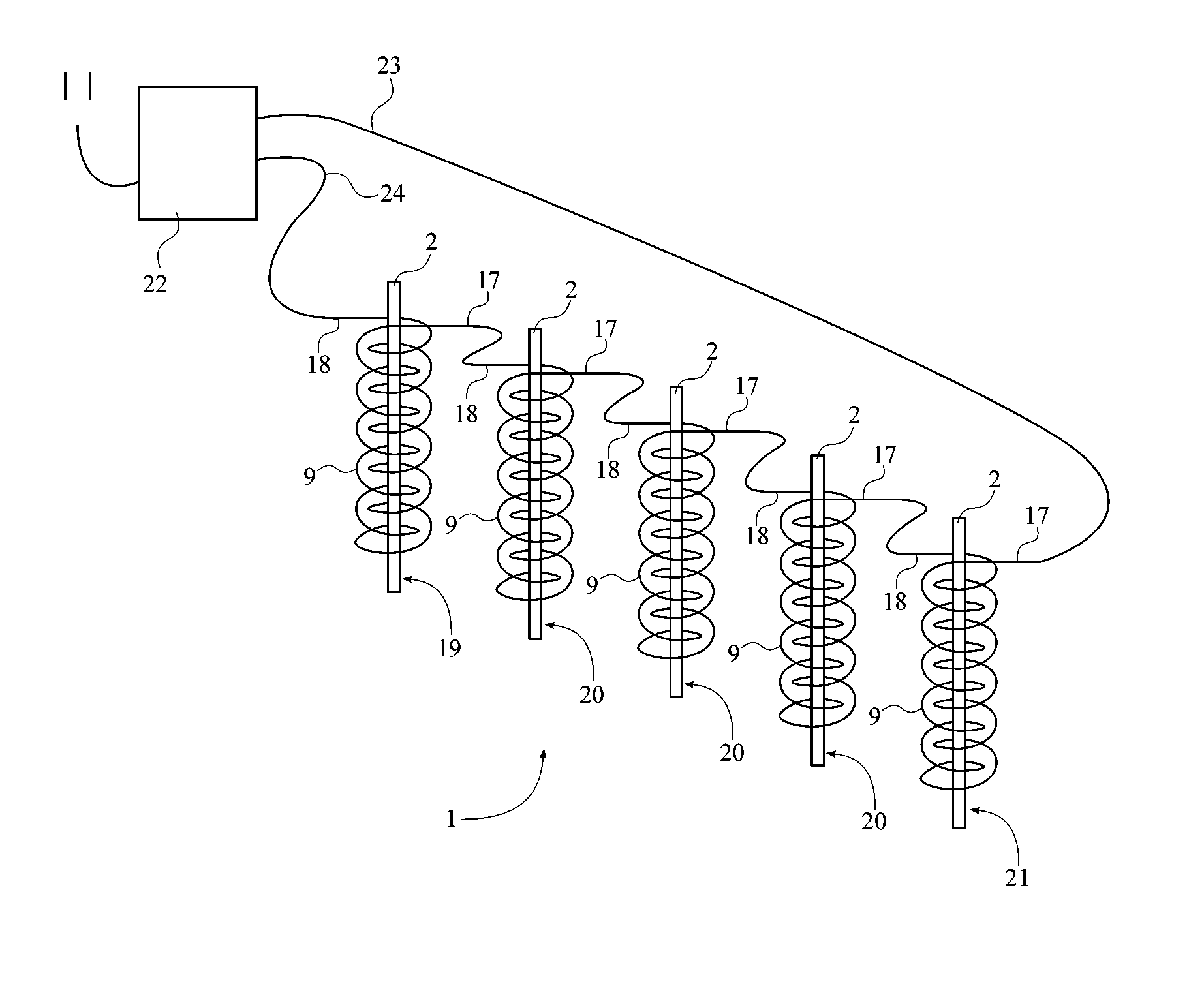 Apparatus for Creating a Vortex System that Intensifies the Multiple Vibrational Magnetic High Frequency Fields