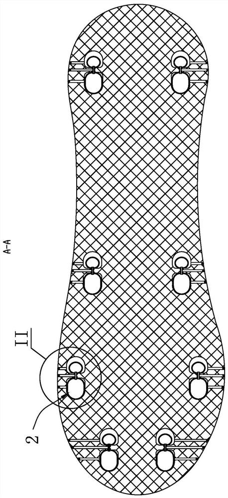 Ice surface anti-skid shoe sole