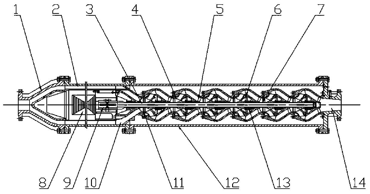Solid-liquid two-phase hydraulic design method used for deep-sea mining mine lifting pump
