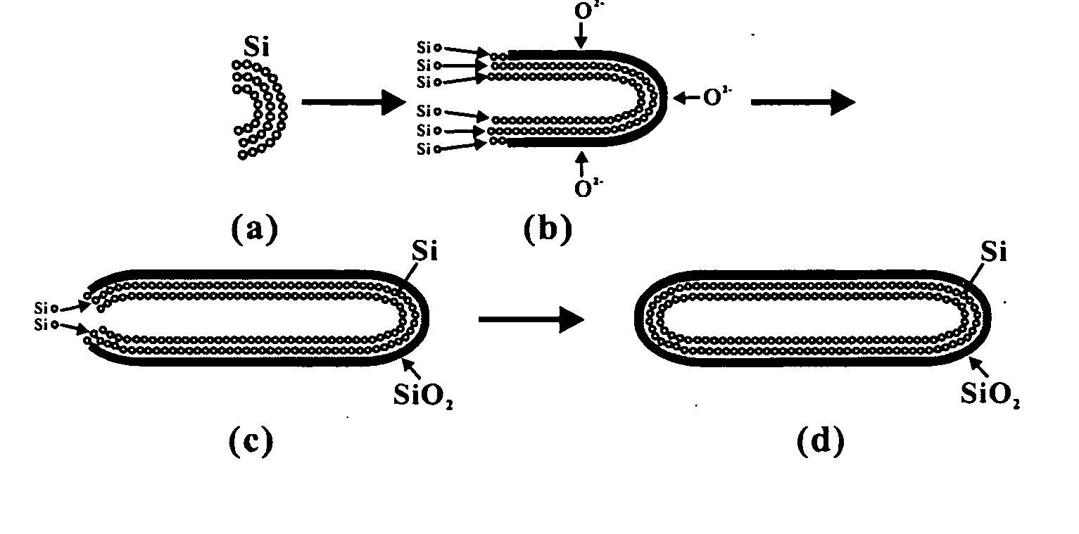 Preparation of self-assembled silicon nanotubes by hydrothermal method