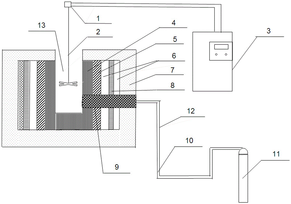 Blowing-type induction melting furnace