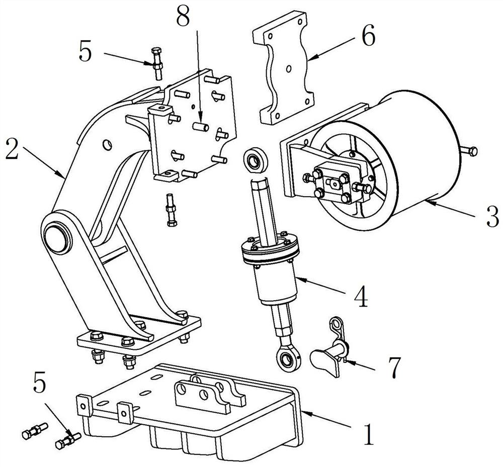 Belt wheel tensioning device for crushing and screening equipment