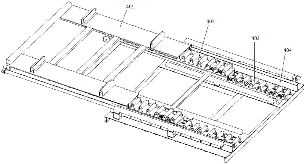 Two-way lateral taking device