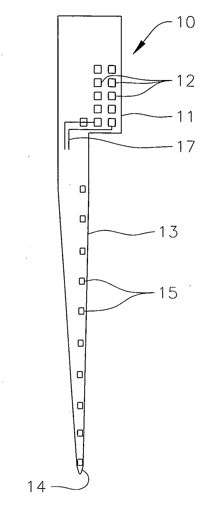 Microelectrode array for chronic deep-brain microstimulation for recording