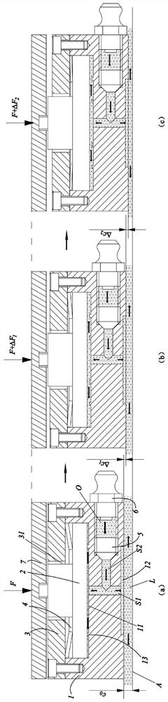Hydrostatic bearing and hydrostatic guide rail assembly