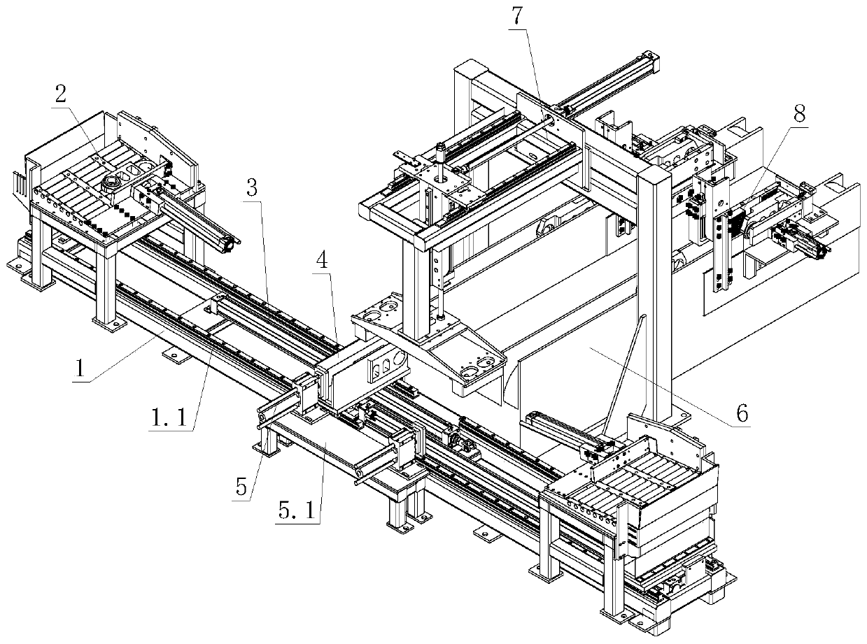 Double-line conveying turnover machine