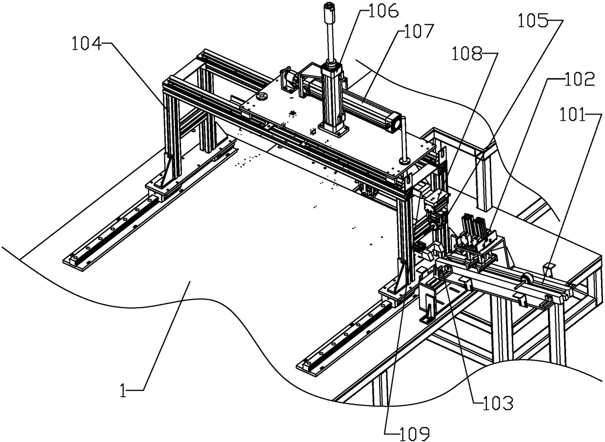 An automatic press-fitting device for motor rotor bearings