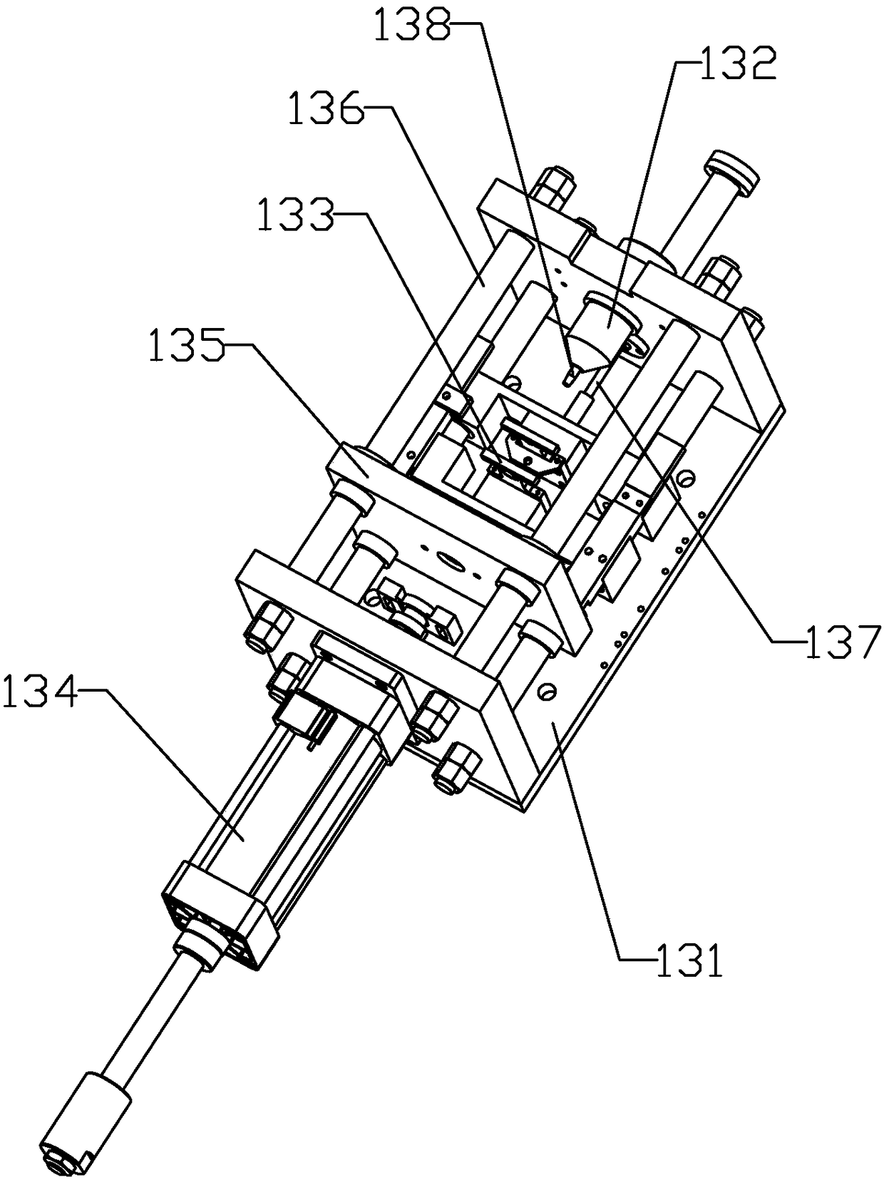 An automatic press-fitting device for motor rotor bearings