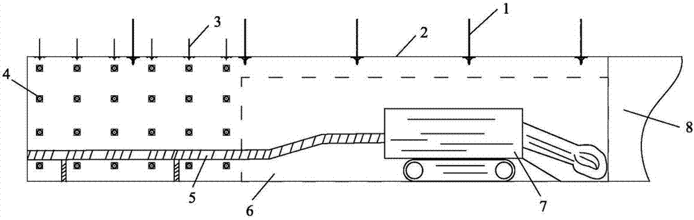 Method for quickly tunneling mine roadway and consecutively timbering mine roadway