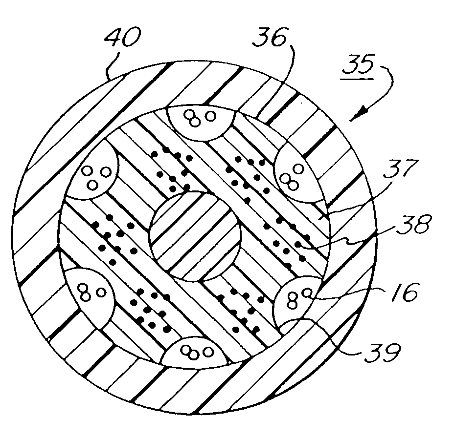 Composite structural components containing thermotropic liquid crystalline polymer reinforcements for optical fiber cables