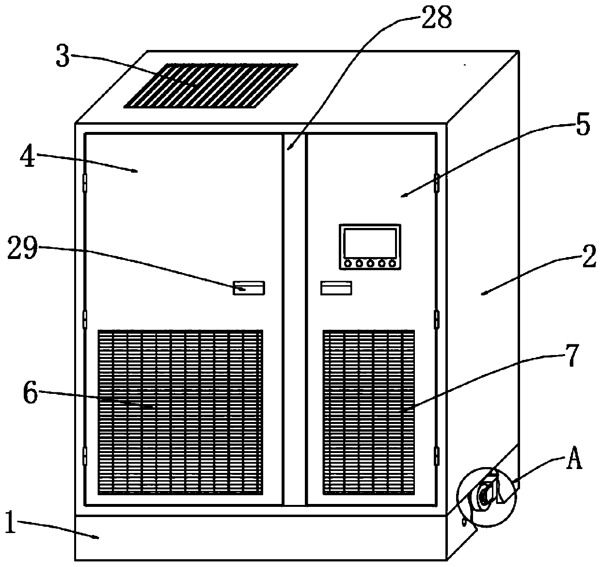 Air conditioner with variable compression ratio for precise data center machine room