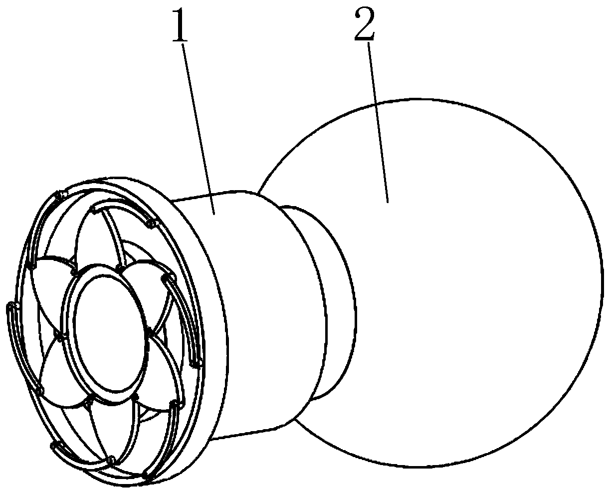 A dust-proof device for a cement mixer