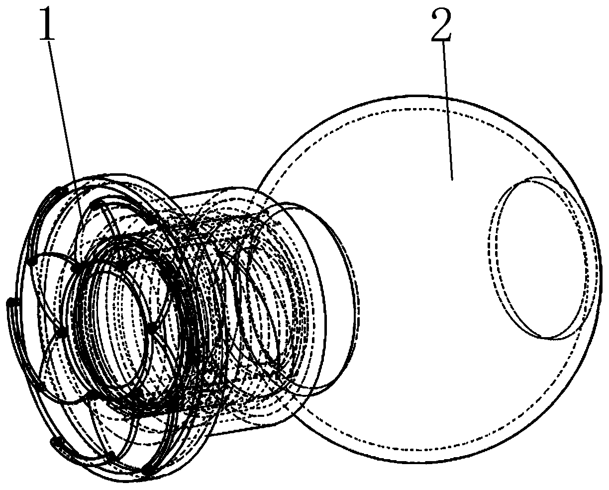 A dust-proof device for a cement mixer