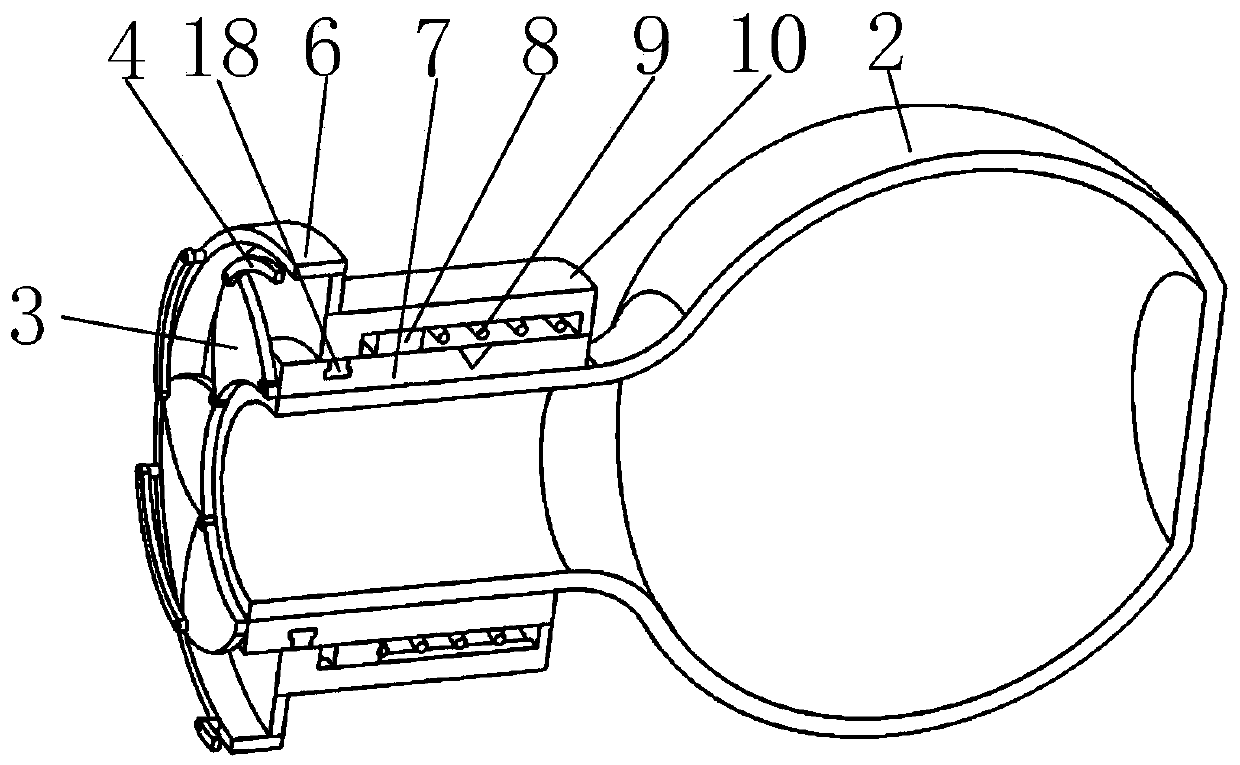 A dust-proof device for a cement mixer