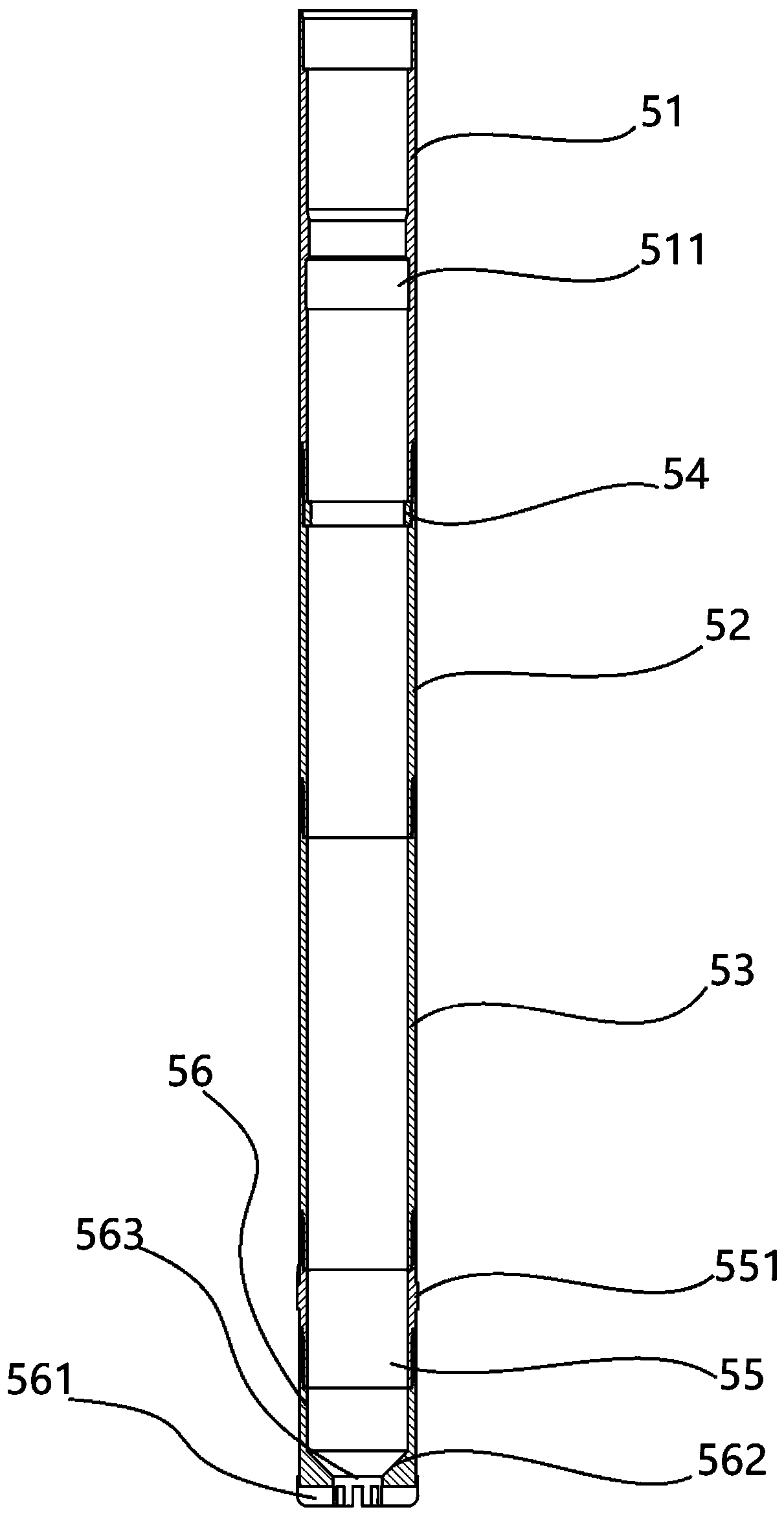 Dry drilling slag salvaging operation device and use method thereof