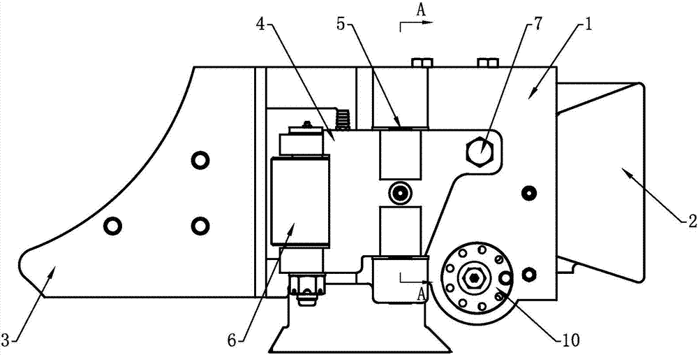 Angle steel rolling guide device