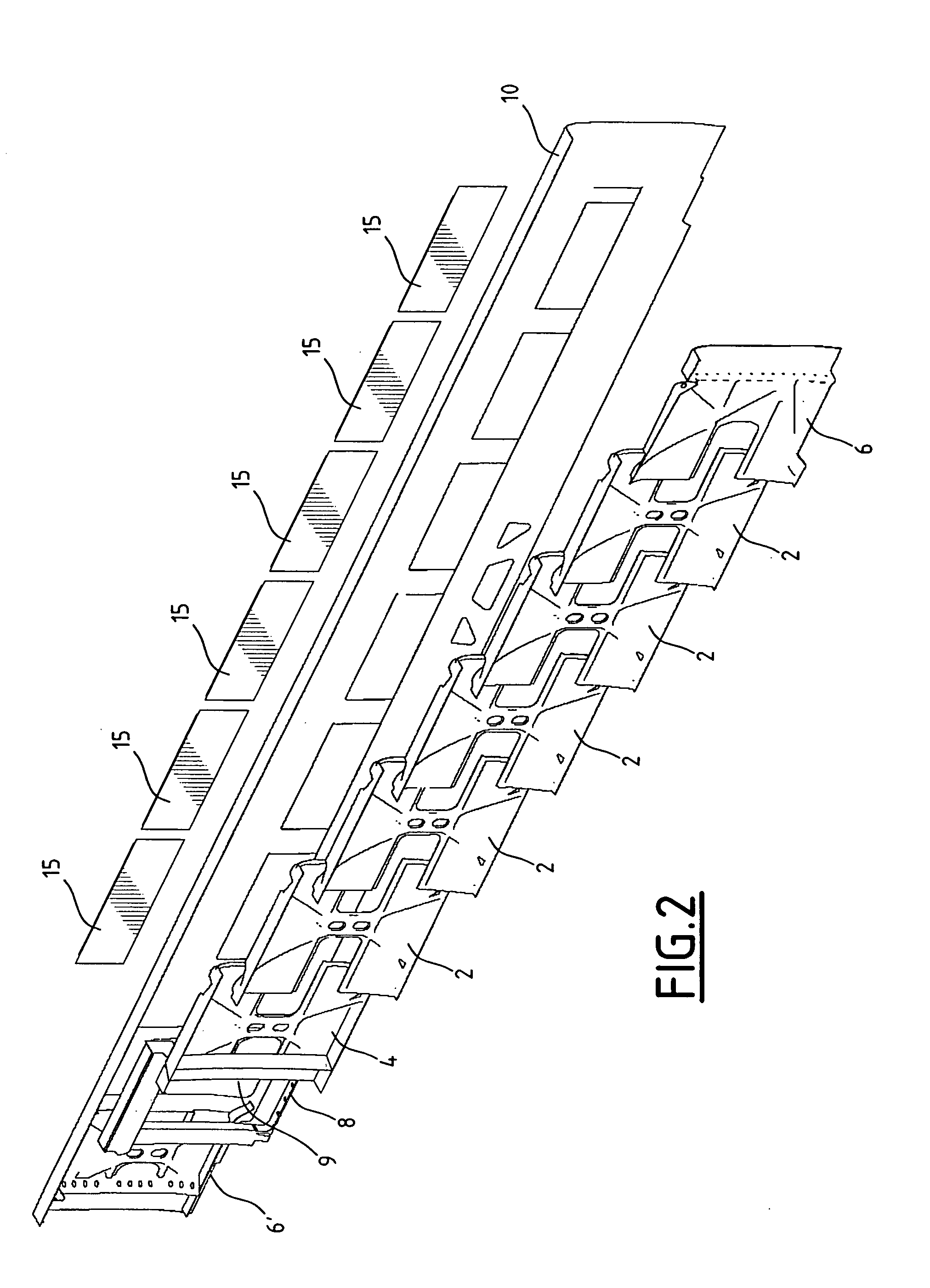 Lateral face of a rail vehicle body