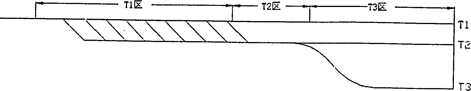 Method for growth of gallium arsenide monocrystal by gradient freeze method in horizontal three-temperature-zone furnace