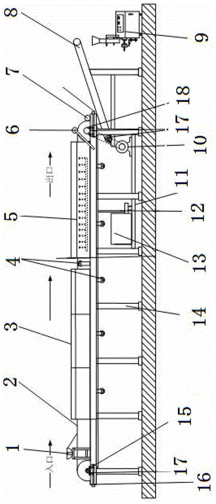 Full-automatic fresh and wet rice noodle production device and application thereof
