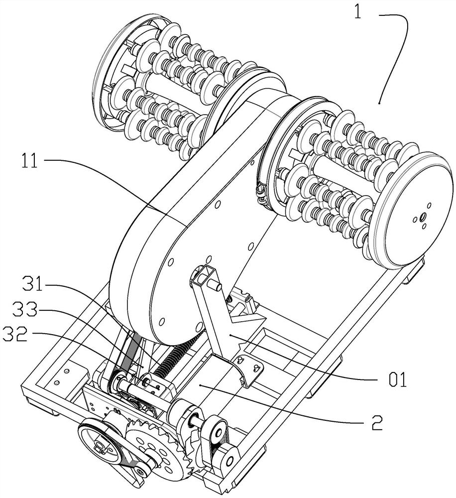 Control mechanism of leg beautifying machine and massage method