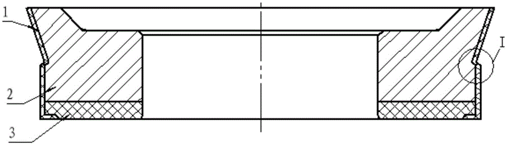 High-pressure mud pump sandwiching concrete piston and its manufacturing method