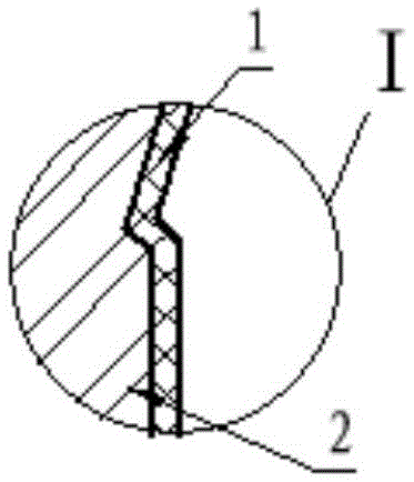 High-pressure mud pump sandwiching concrete piston and its manufacturing method