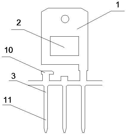 Plastic-encapsulated SiC Schottky diode device and manufacturing method thereof