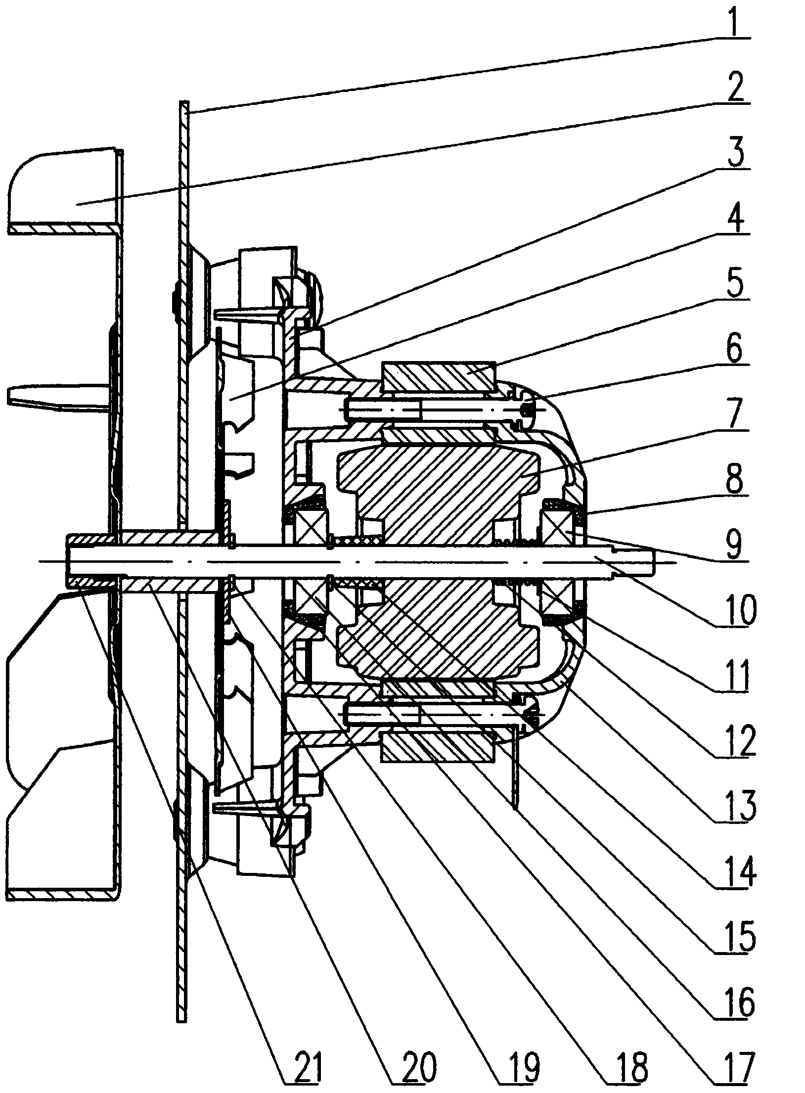 Ball bearing motor capable of adjusting center automatically