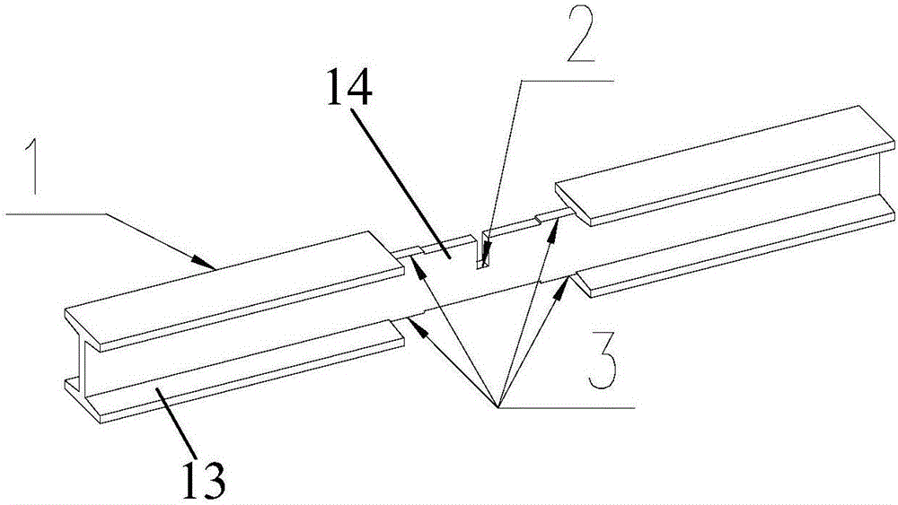 Assembly type steel beam-column mortise and tenon joint type joint structure and assembling method