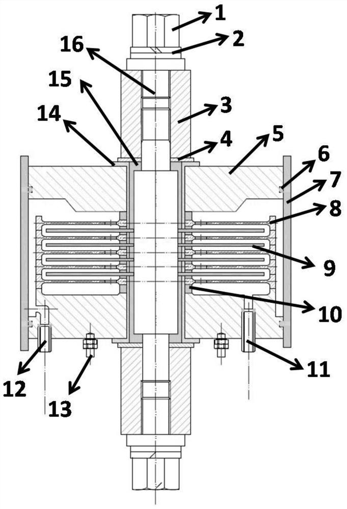 A disc-type electrocatalytic water treatment device