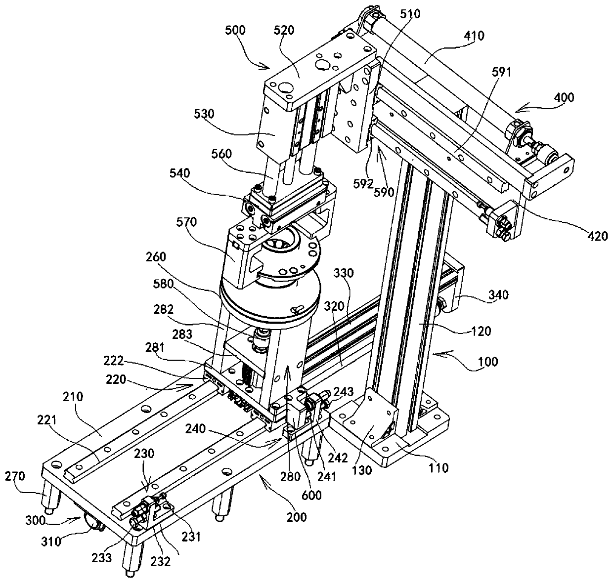 Hub bearing cage assembly press-fitting device