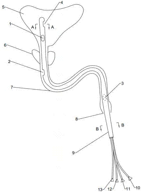 Urethral canal pressure measuring pipe, pressure measuring device and fluid form resistance measuring device