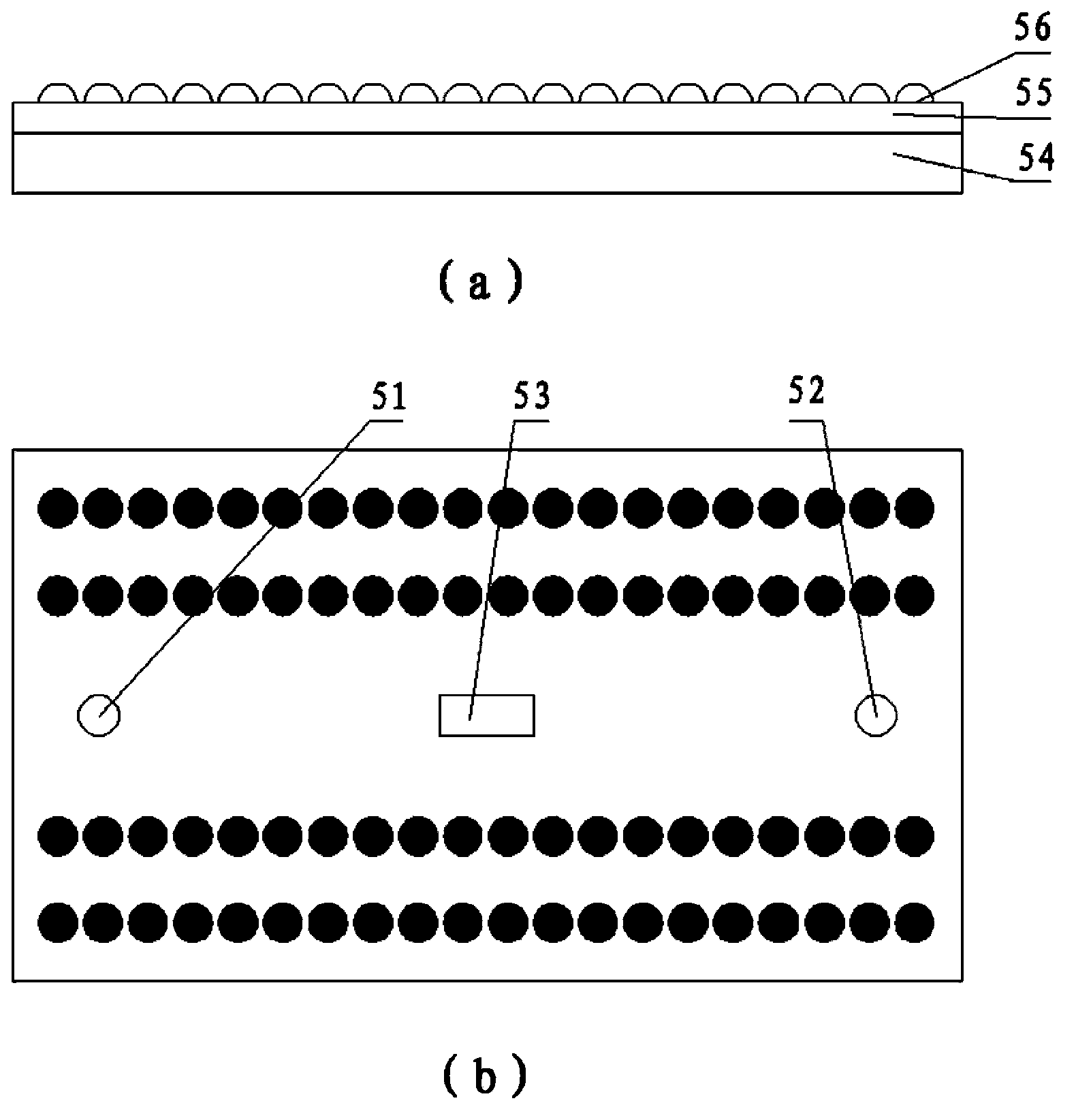 All-dimensional LED illumination package structure implemented by aid of transparent ceramic COB (chip on board) substrate