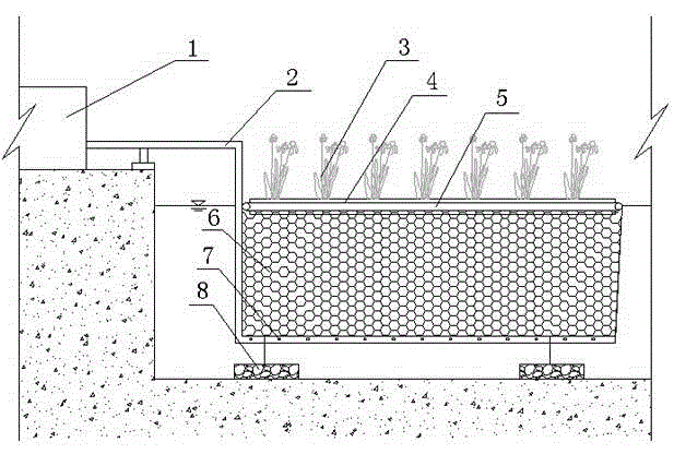 Novel microenvironment efficient biological filter bed system for surface water treatment