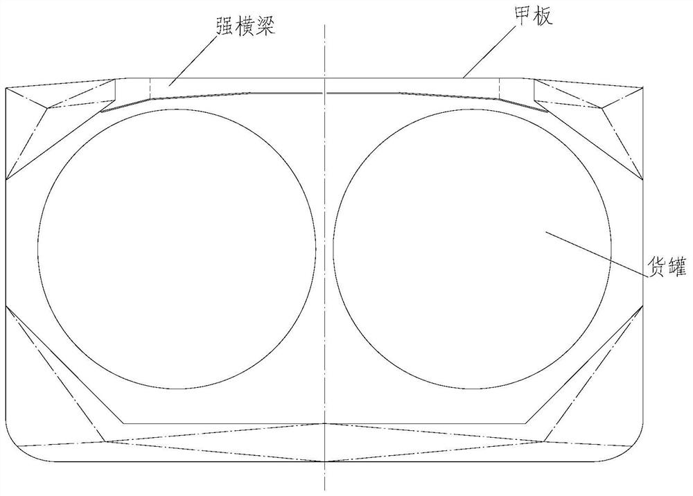 Liquefied gas carrier deck structure