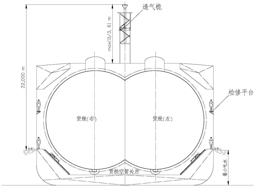 Liquefied gas carrier deck structure