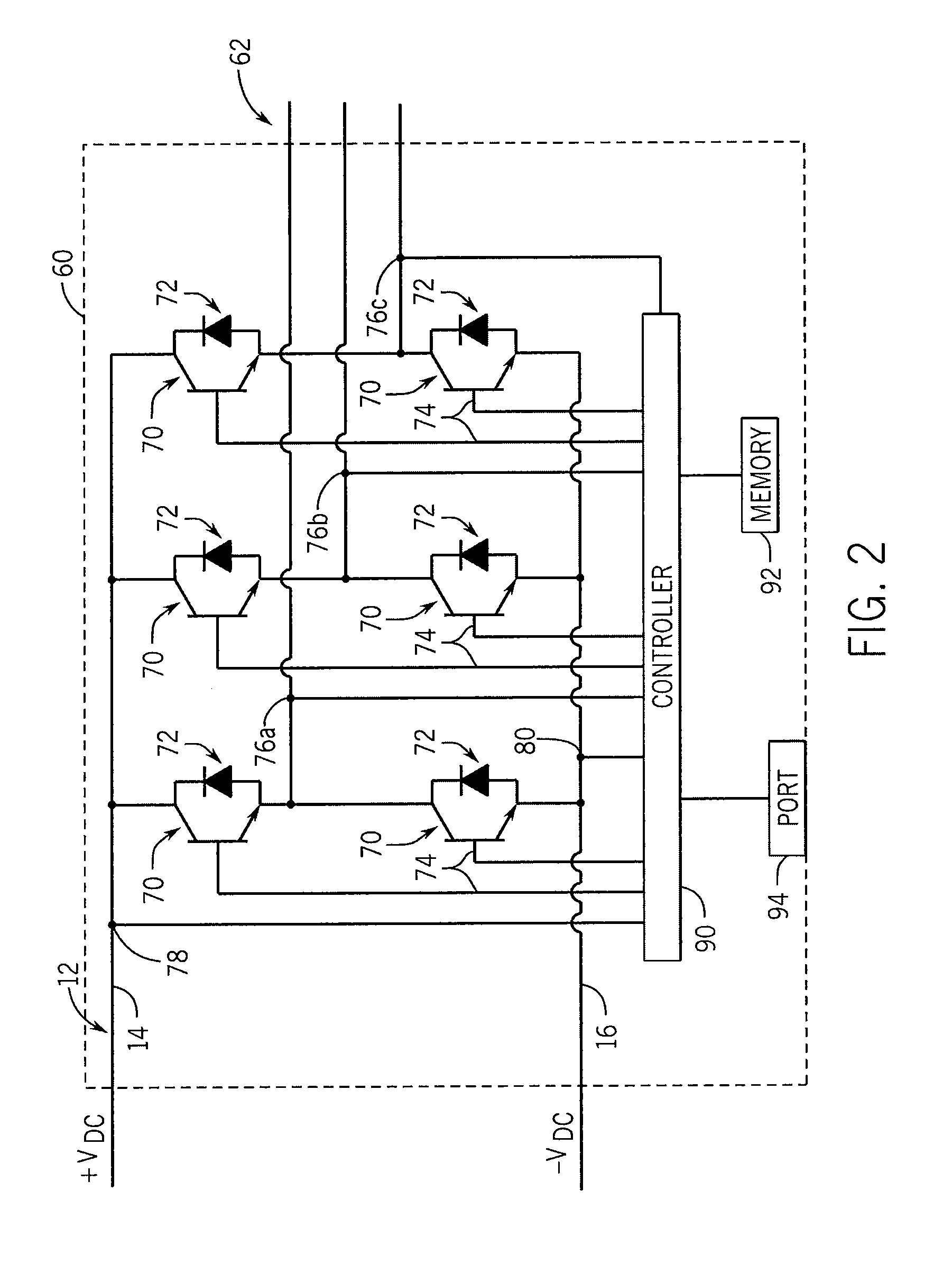 System and method for low speed control of polyphase ac machine