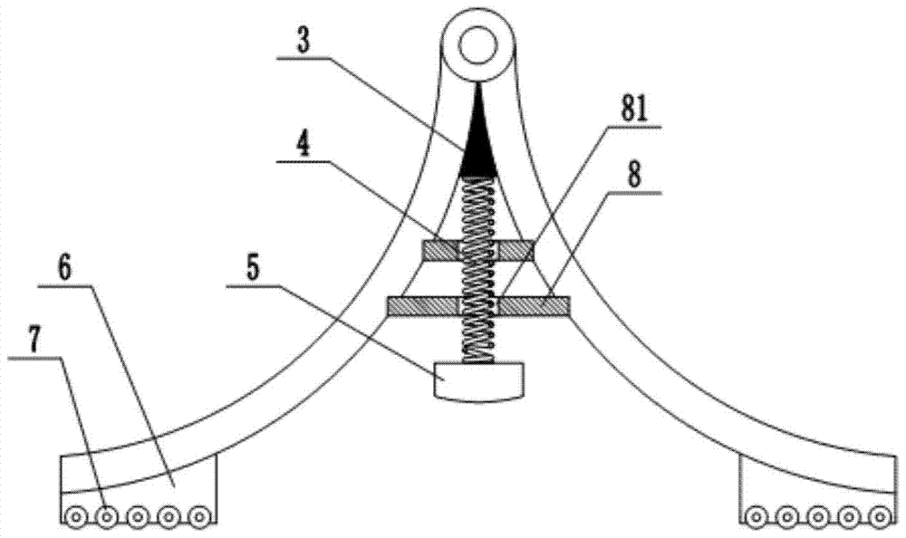 Rebound arm fitness equipment