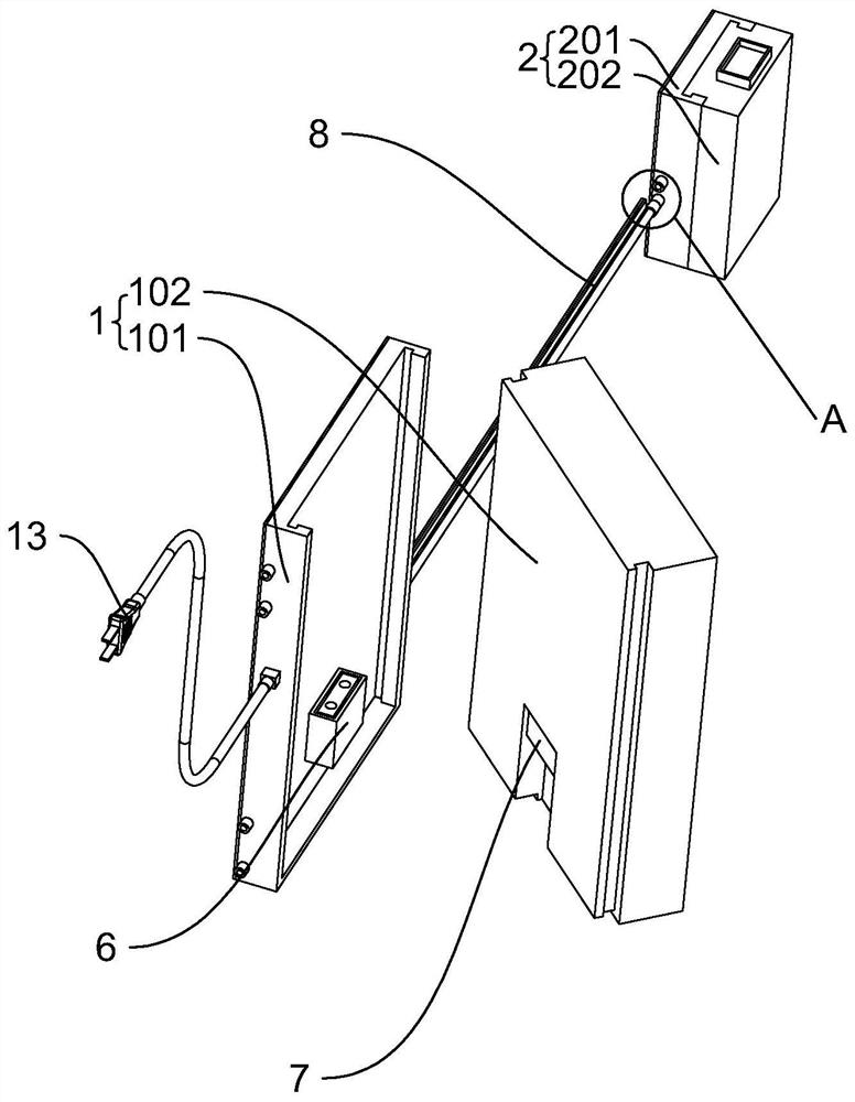 Indoor environmental pollutant concentration detection device