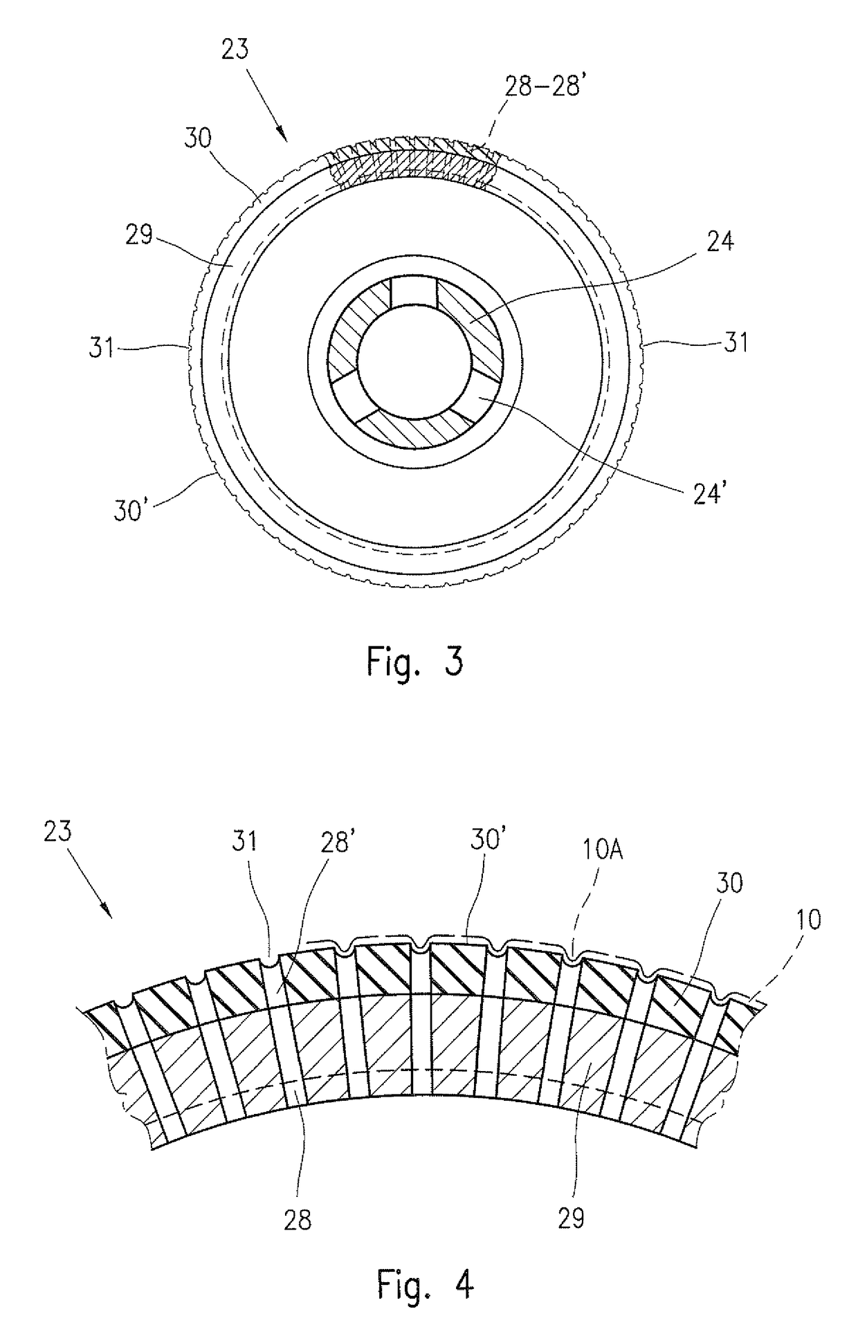 Method and apparatus for corrugating and winding up rolls of plastic film