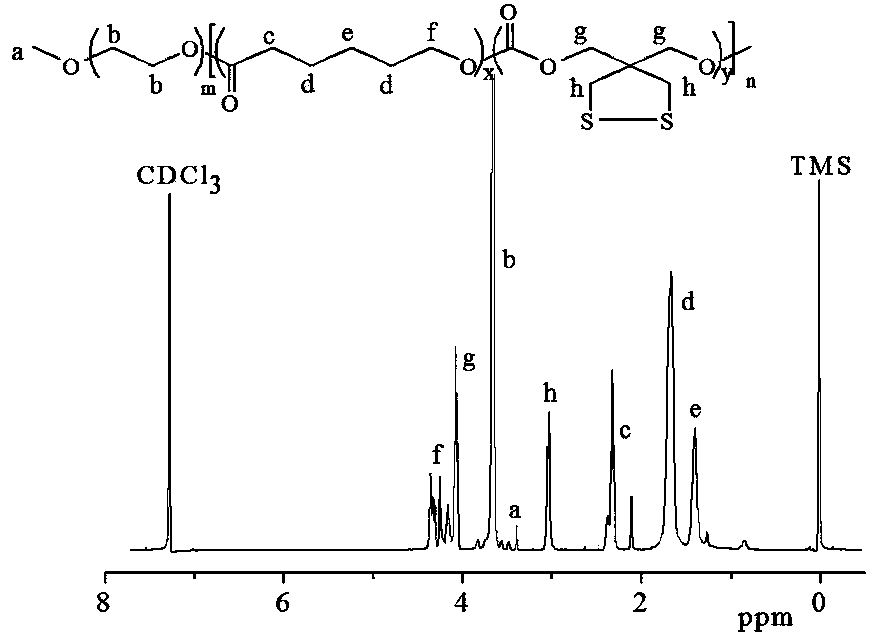 Carbonate polymer with disulfur five-membered ring functional group on side chain and application thereof