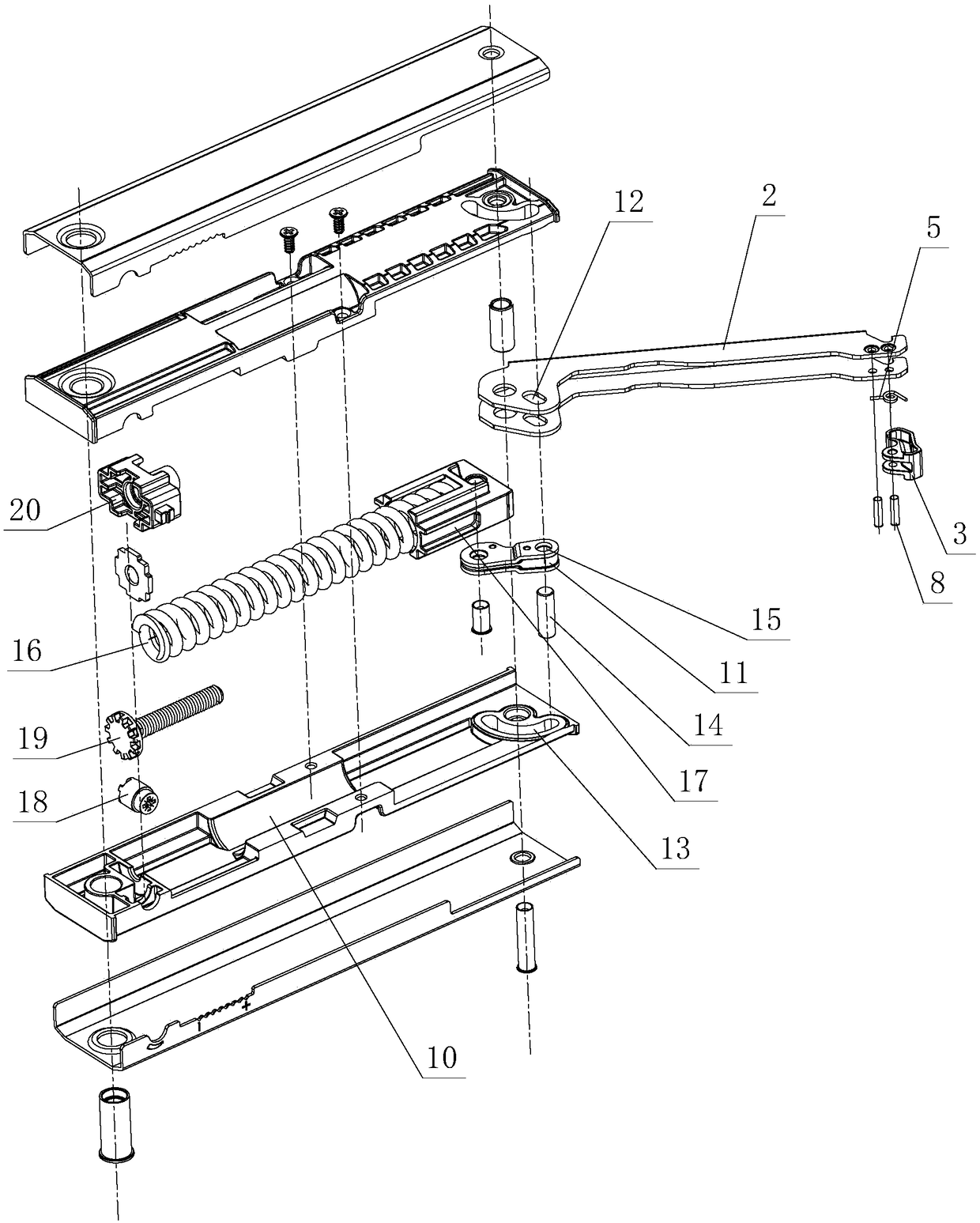 Conveniently disassembling and assembling turn-over structure for furniture