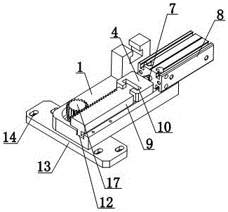 Engagement driving type milling blade driving device